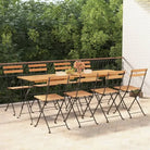 Inklapbare tuinstoelen van massief teakhout voor tuin en terras - 8 - Tuinstoelen