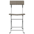 Inklapbare tuinstoelen van poly rattan voor tuin en terras - Tuinstoelen