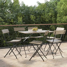 Inklapbare tuinstoelen van poly rattan voor tuin en terras - Tuinstoelen