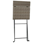 Inklapbare tuinstoelen van poly rattan voor tuin en terras - Tuinstoelen