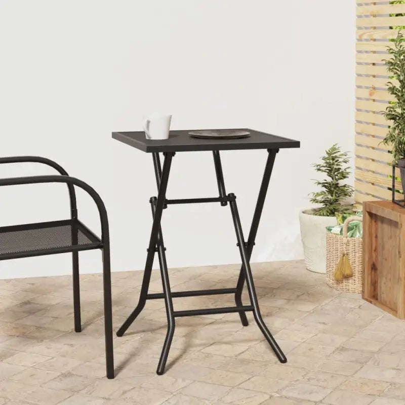 Inklapbare tuintafel met stabiel frame en modern gaas ontwerp - 50 x 50 x 72 cm / 1 - Tuintafels
