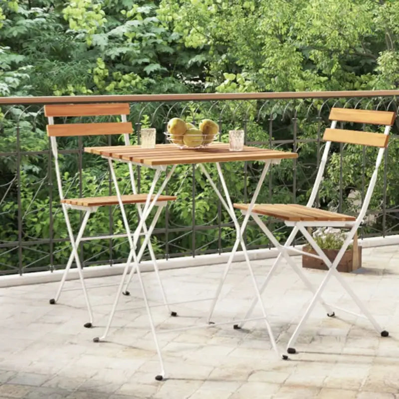Inklapbare tuintafel van massief acaciahout voor tuin en terras - Tuintafels