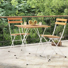 Inklapbare tuintafel van massief acaciahout voor tuin en terras - Wit / 1 - Tuintafels