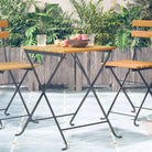 Inklapbare tuintafel van massief acaciahout voor tuin en terras - Zwart / 1 - Tuintafels