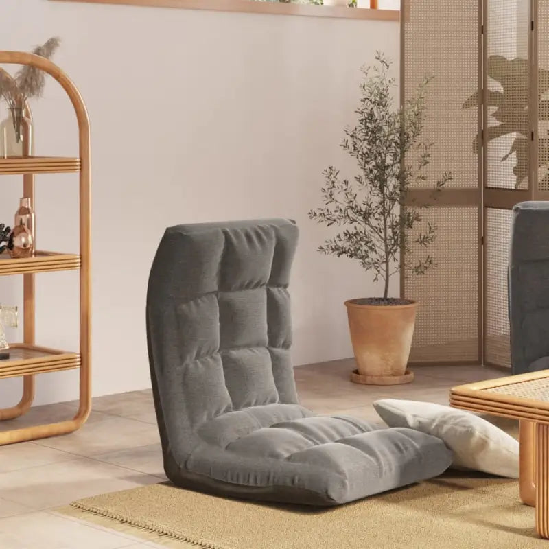 Inklapbare vloerstoel voor comfortabel ontspannen en spelen - Lichtgrijs / 1 - Vloerstoelen
