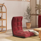 Inklapbare vloerstoel voor comfortabel ontspannen en spelen - Wijnrood / 1 - Vloerstoelen