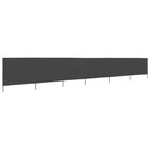 Inklapbare windscherm van nonwoven stof voor bescherming op winderige dagen - Grijs / 800 x 80 cm / 1 - Parasols