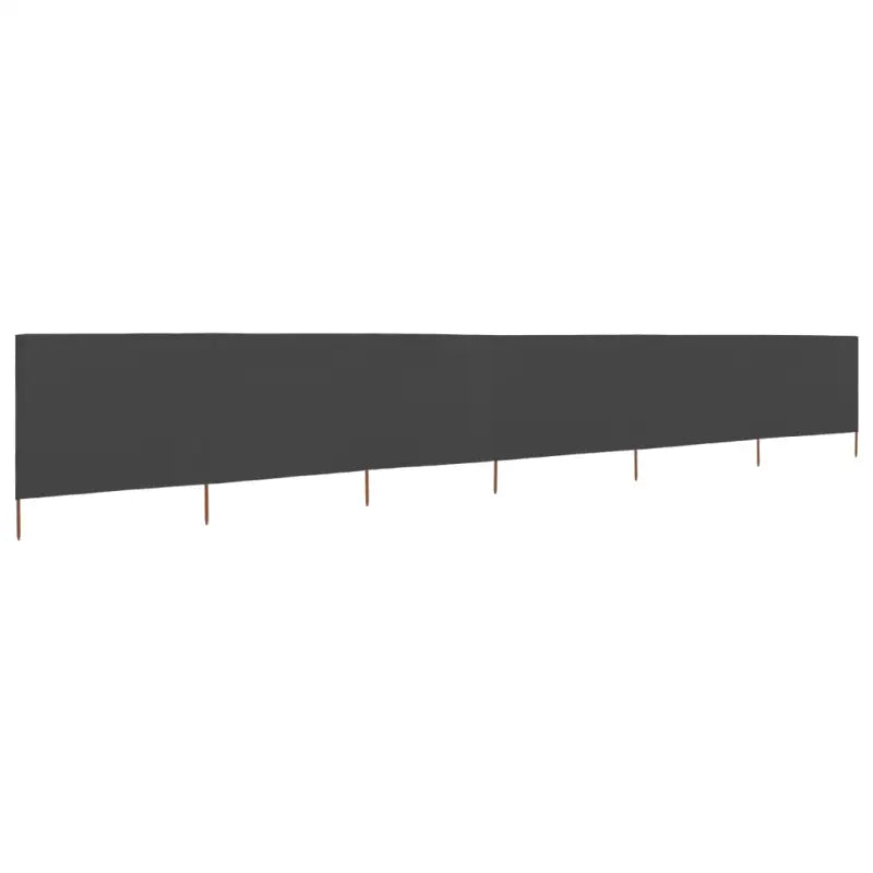 Inklapbare windscherm van nonwoven stof voor bescherming op winderige dagen - Grijs / 800 x 80 cm / 1 - Parasols