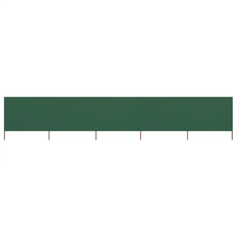 Inklapbare windscherm van nonwoven stof voor bescherming op winderige dagen - Groen / 600 x 160 cm / 1 - Parasols