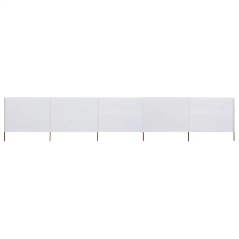 Inklapbare windscherm van nonwoven stof voor bescherming op winderige dagen - Zandwit / 600 x 80 cm / 1 - Parasols