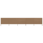 Inklapbare windscherm van nonwoven stof voor bescherming op winderige dagen - Taupe / 600 x 80 cm / 1 - Parasols