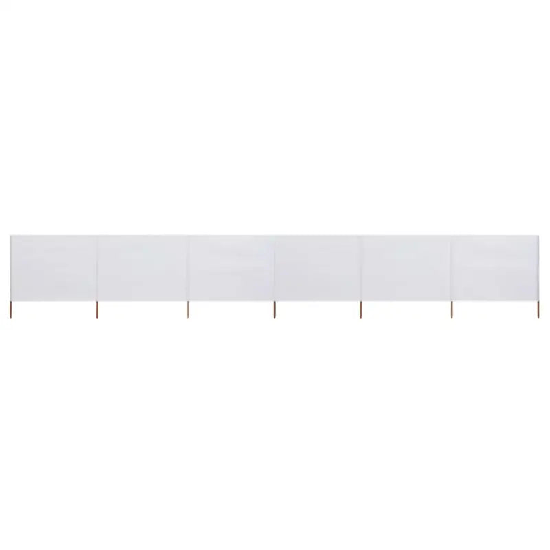 Inklapbare windscherm van nonwoven stof voor bescherming op winderige dagen - Zandwit / 800 x 120 cm / 1 - Parasols