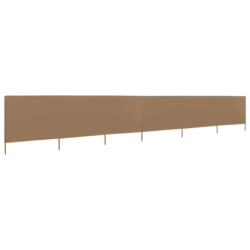 Inklapbare windscherm van nonwoven stof voor bescherming op winderige dagen - Taupe / 800 x 80 cm / 1 - Parasols