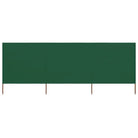 Inklapbare windscherm van nonwoven stof voor bescherming op winderige dagen - Groen / 400 x 160 cm / 1 - Parasols