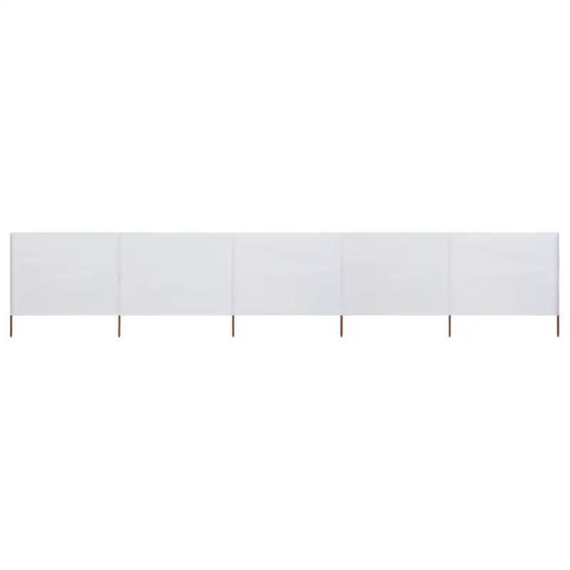 Inklapbare windscherm van nonwoven stof voor bescherming op winderige dagen - Zandwit / 600 x 120 cm / 1 - Parasols