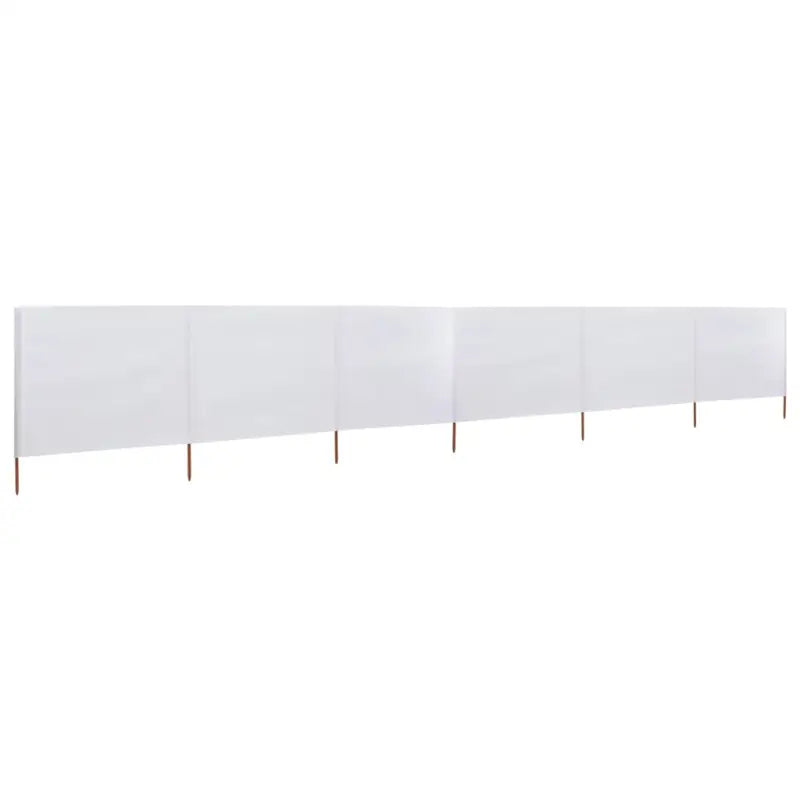 Inklapbare windscherm van nonwoven stof voor bescherming op winderige dagen - Zandwit / 800 x 80 cm / 1 - Parasols