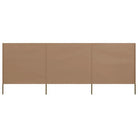 Inklapbare windscherm van nonwoven stof voor bescherming op winderige dagen - Taupe / 400 x 160 cm / 1 - Parasols