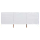 Inklapbare windscherm van nonwoven stof voor bescherming op winderige dagen - Zandwit / 400 x 80 cm / 1 - Parasols