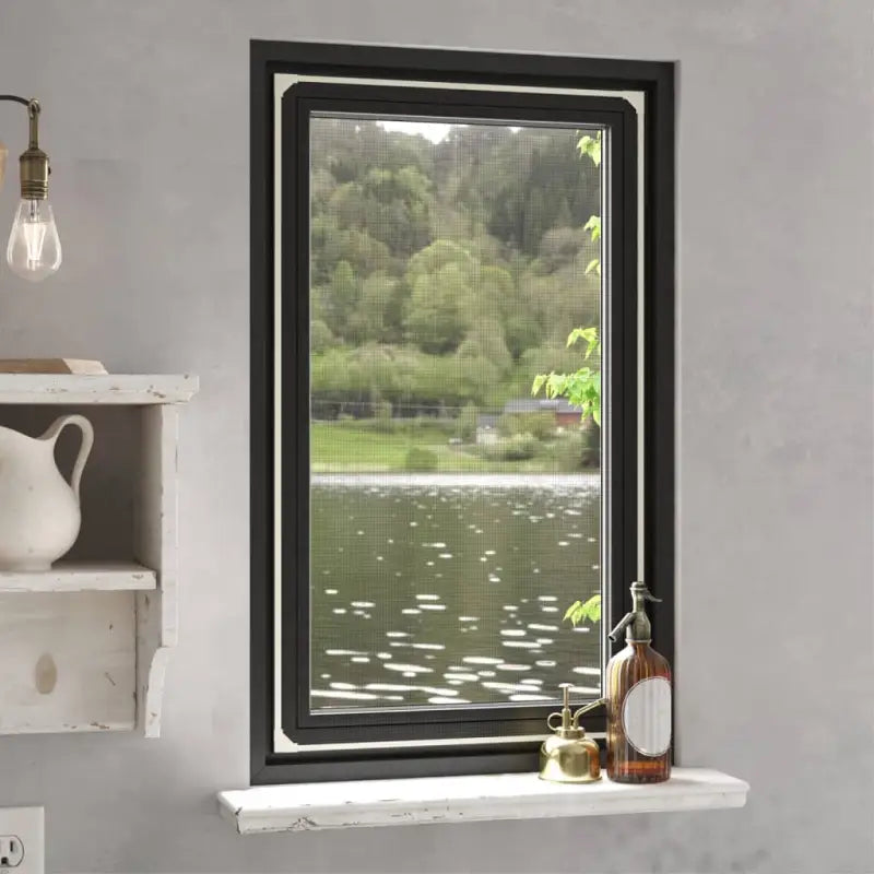 Insectenhor met magnetische functie voor raam en frisse lucht - Wit / 80 x 140 cm - Raamhorren