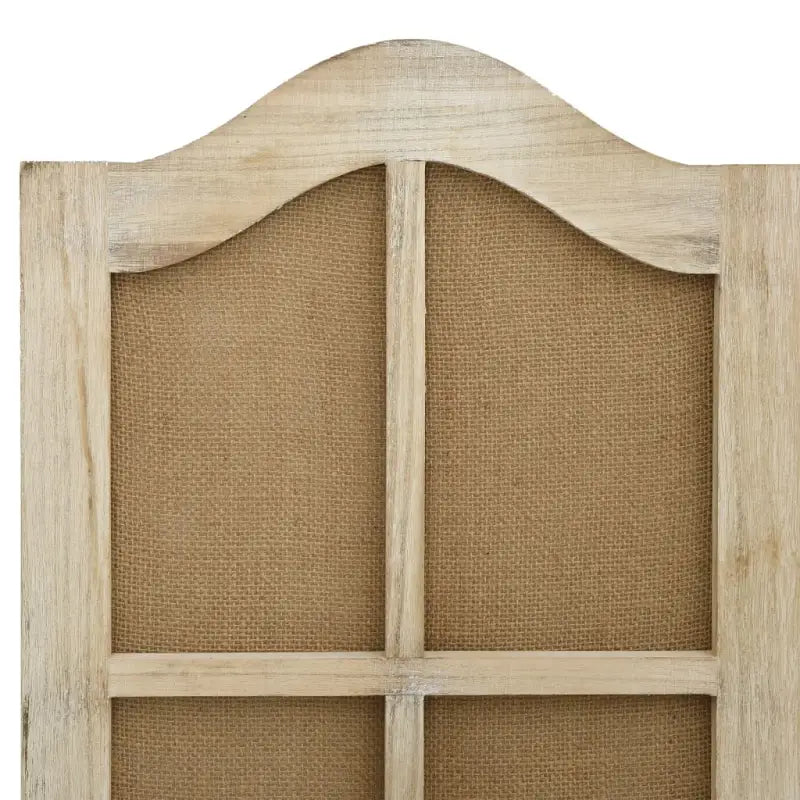 Kamerscherm in vintage-stijl van massief paulowniahout - Kamerschermen