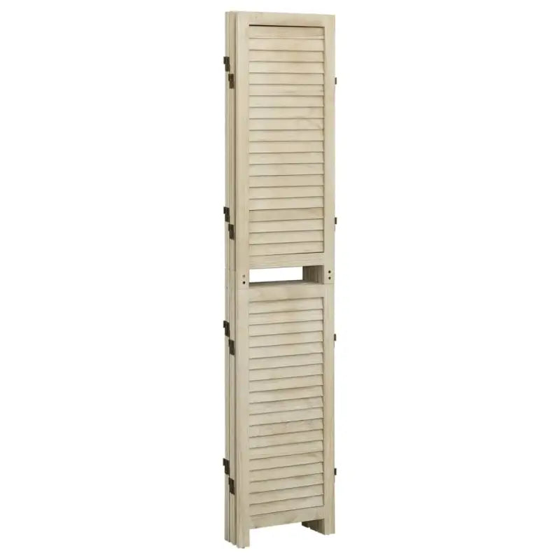 Kamerscherm in vintage-stijl van massief Paulowniahout - Kamerschermen
