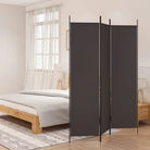 Kamerscherm met ademende stof voor privacy en sfeervolle indeling - Bruin / 150 x 200 cm / 3 - Kamerschermen
