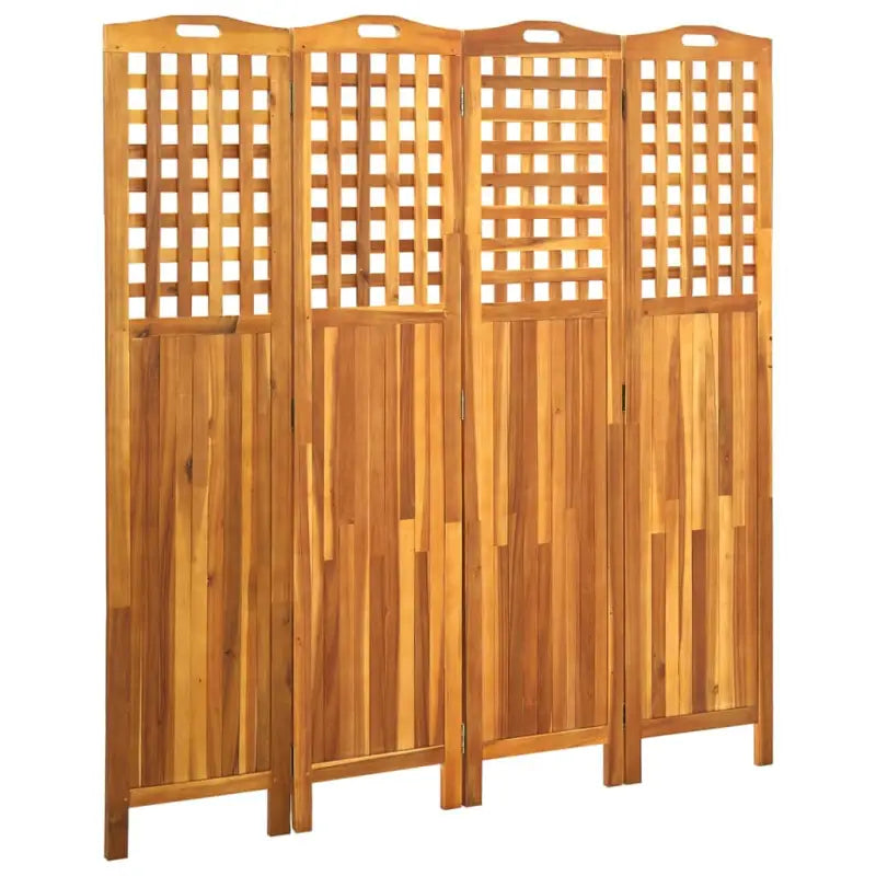 Kamerscherm van massief acaciahout perfect voor zowel binnen als buiten - 161 x 2 x 170 cm - Kamerschermen
