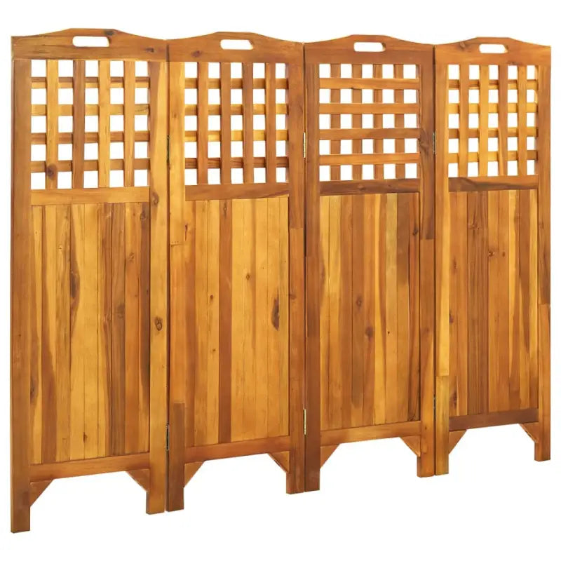 Kamerscherm van massief acaciahout perfect voor zowel binnen als buiten - 161 x 2 x 120 cm - Kamerschermen
