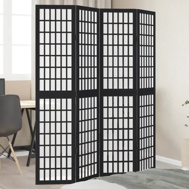Kamerscherm van massief paulowniahout voor eenvoudig inwendig gebruik - 40 x 180 cm / 4 - Kamerschermen