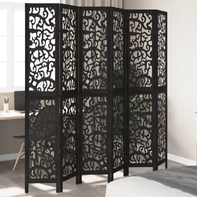 Kamerscherm van massief paulowniahout voor eenvoudig schoon gebruik binnenshuis - 40 x 220 cm / 6 - Kamerschermen