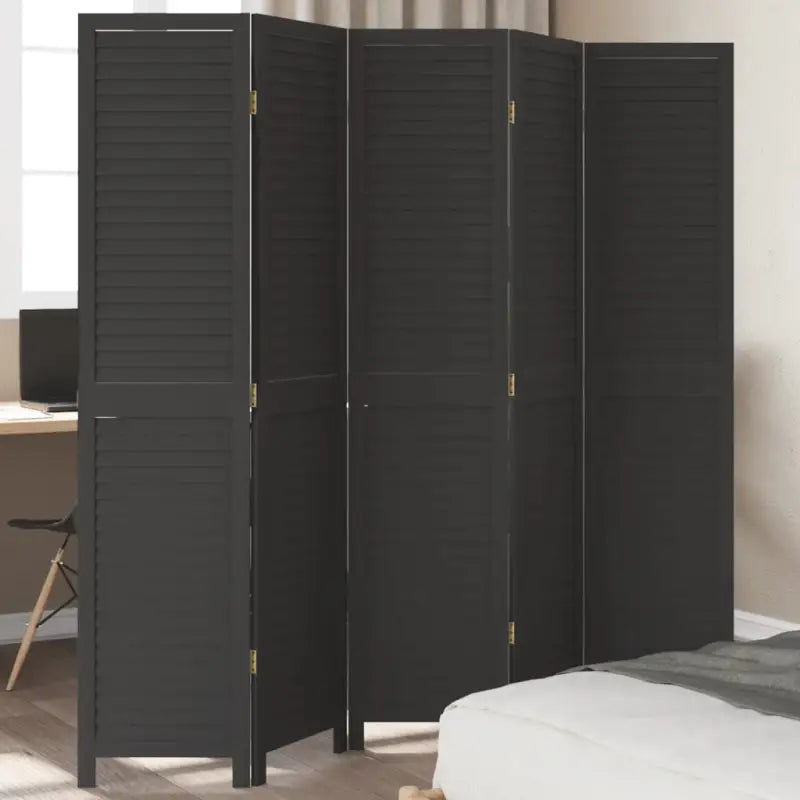 Kamerscherm van massief Paulowniahout voor gebruik binnenshuis - 40 x 180 cm / 5 - Kamerschermen