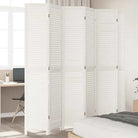 Kamerscherm van massief paulowniahout voor gebruik binnenshuis - 40 x 220 cm / 6 - Kamerschermen