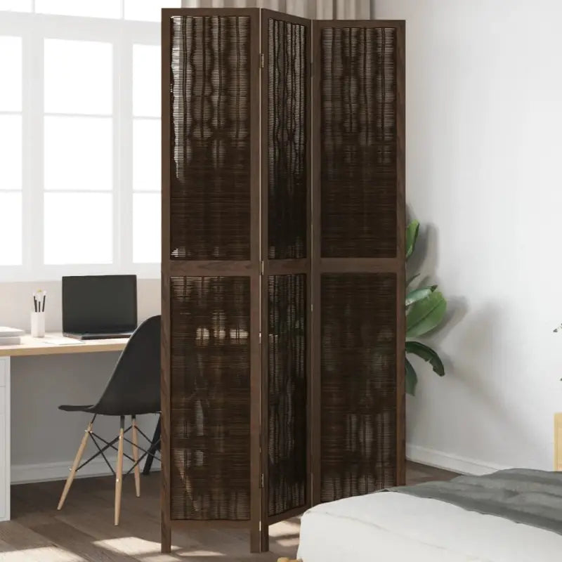 Kamerscherm van wilgentakken voor gebruik binnenshuis met eenvoudig schoon onderhoud - 40 x 200 cm / 3 - Kamerschermen