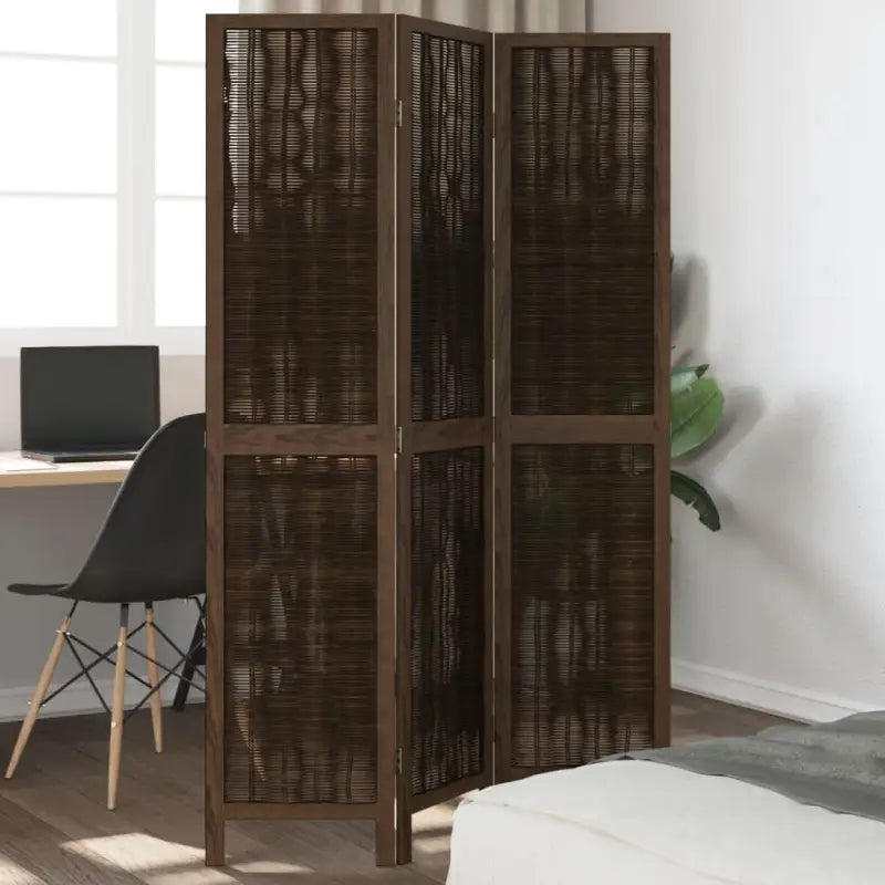 Kamerscherm van wilgentakken voor gebruik binnenshuis met eenvoudig schoon onderhoud - 40 x 180 cm / 3 - Kamerschermen