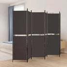 Kamerscherm voor het verdelen en privacy in ruimtes - Bruin / 300 x 180 cm / 6 - Kamerschermen