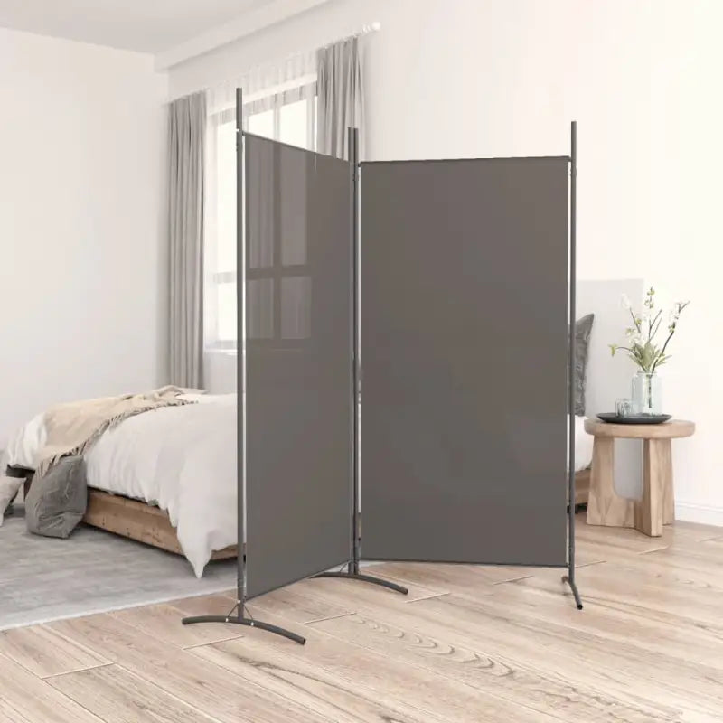 Kamerscherm voor het verdelen van een kamer en privacy - Antraciet / 175 x 180 cm - Kamerschermen