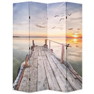 Kamerverdeler met mooie fotoprint voor privacy en decoratie - 160 x 170 cm / 4 - Kamerschermen