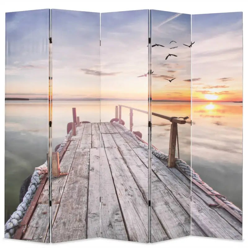 Kamerverdeler met mooie fotoprint voor privacy en decoratie - 200 x 170 cm / 5 - Kamerschermen