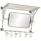 Kapstokken met spiegel en kleerhangers voor badkamer en garderobe - Kapstokken