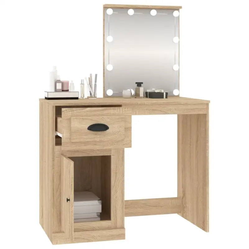 Kaptafel 90X50X132,5 Cm Bewerkt Hout Kleur