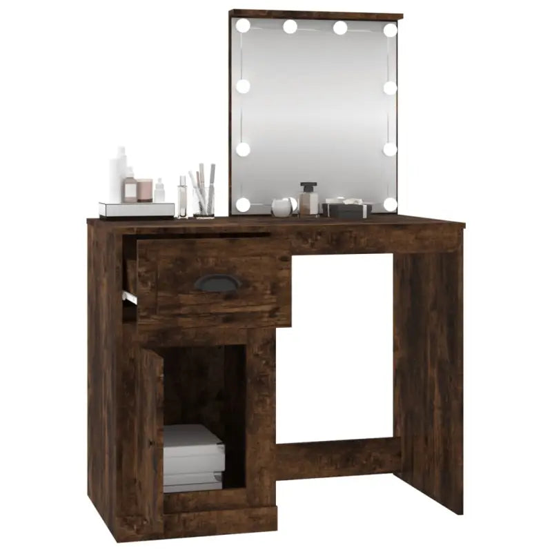 Kaptafel 90X50X132,5 Cm Bewerkt Hout Kleur