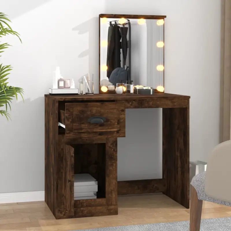 Kaptafel 90X50X132,5 Cm Bewerkt Hout Kleur
