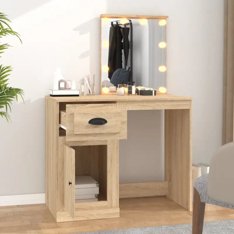 Kaptafel 90X50X132,5 Cm Bewerkt Hout Kleur