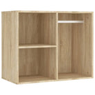 Kaptafel Met 2Kastjes En Led's Bewerkt Hout Sonoma Eikenkleurig