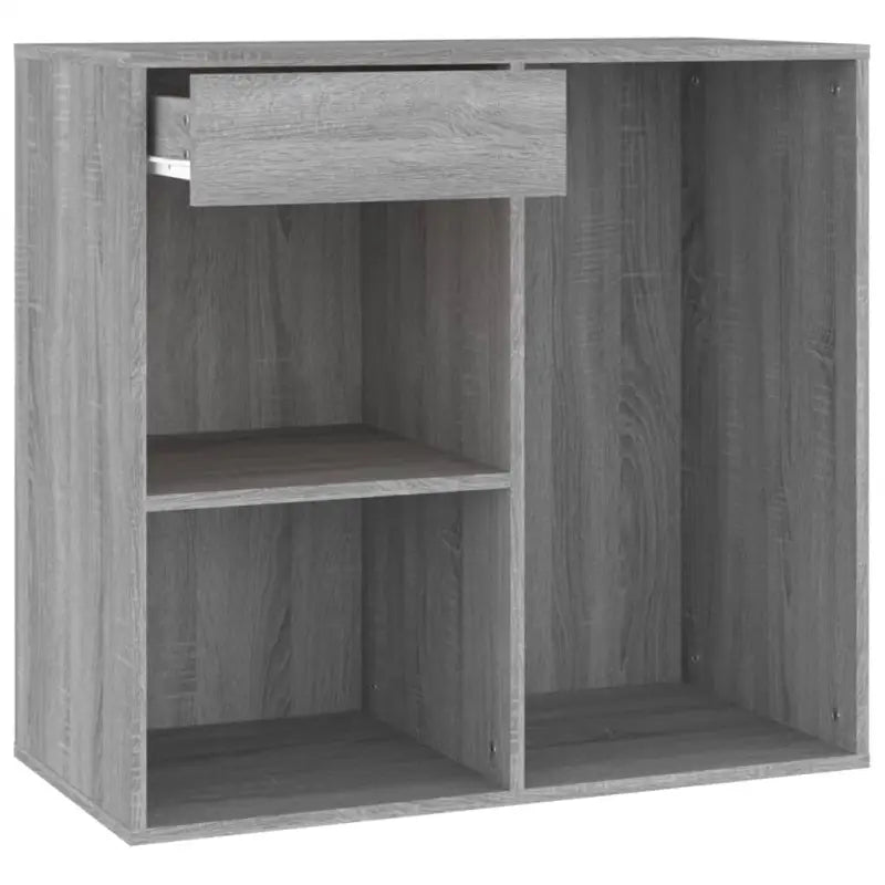 Kaptafel Met Kastjes Led Bewerkt Hout Eiken