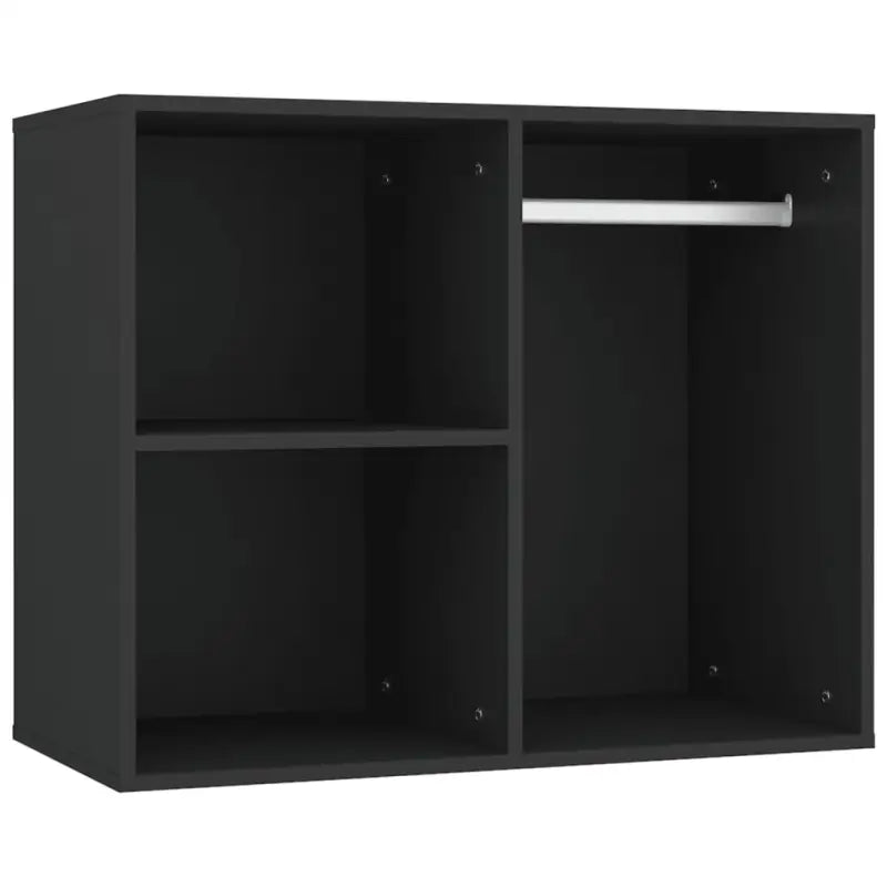 Kaptafel Met Kastjes Led Bewerkt Hout Zwart