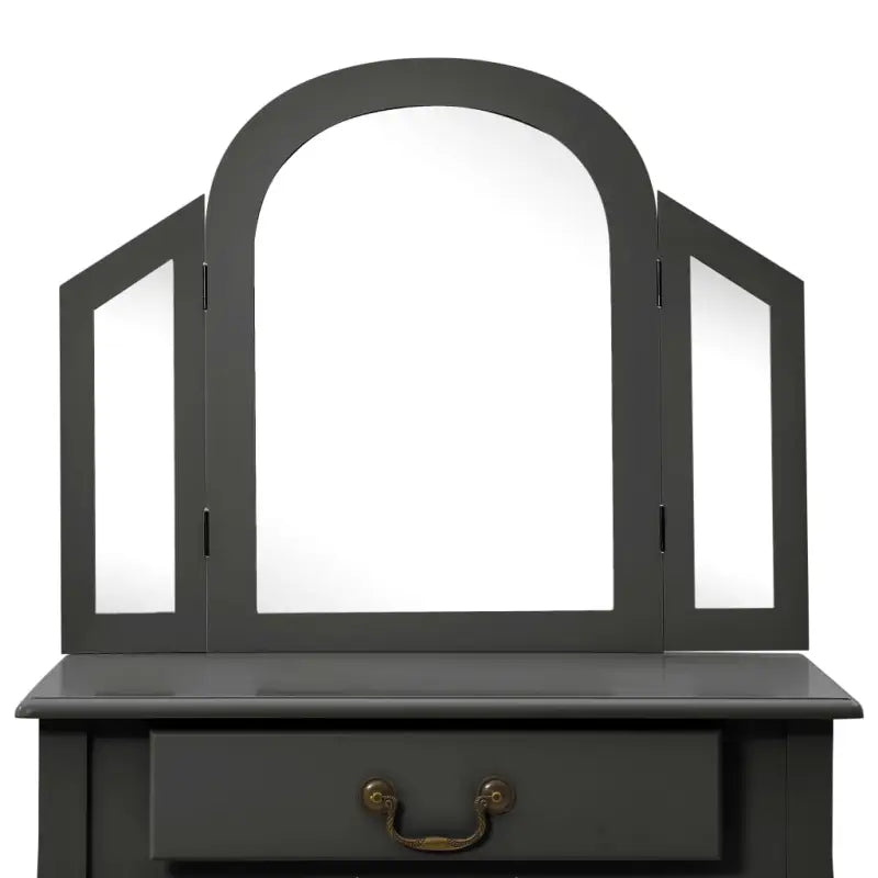 Kaptafel Met Kruk 65X36X128 Cm Paulowniahout Mdf