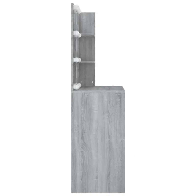 Kaptafel Met Led-Verlichting 74,5X40X141 Cm Eiken