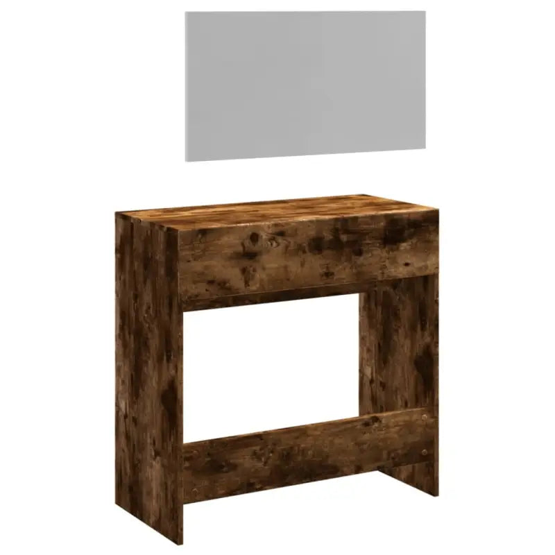 Kaptafel Met Spiegel 80X39X80 Cm Kleurig