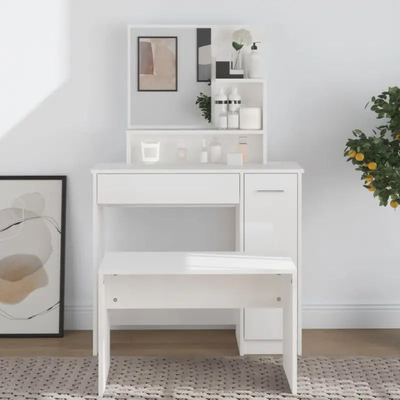Kaptafel Met Spiegel 86,5X35X136 Cm